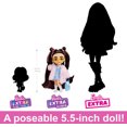 thumbnail image 5 of Barbie Extra Minis Doll with Brunette Hair & Brown Eyes in Faux Fur Jacket with Accessories, 5 of 6