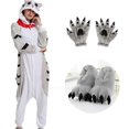 thumbnail image 2 of Pijamas de franela para hombre y mujer, ropa de dormir Unisex con diseño de gato y unicornio, para invierno xuanjing  unisex, 2 of 2