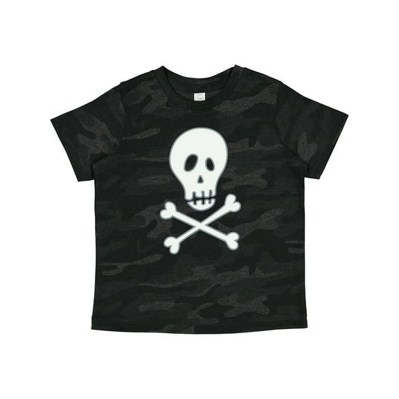 Inktastic Skull and Crossbones Boys or Girls Toddler T-Shirt
