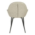thumbnail image 5 of Piper Chair in Fog Gray Fabric with Black Frame, 5 of 6