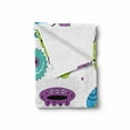 thumbnail image 2 of Crazy Soft Flannel Fleece Throw Blanket, Colorful Monster Design with Various Shapes Science Education Theme Creatures, Cozy Plush for Indoor and Outdoor Use, 50" x 70", Multicolor, by Ambesonne, 2 of 6