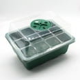 thumbnail image 3 of Jingjianm Durable Seed Starter Tray Kit with Humidity Dome and Base Ideal for Seed Germination and Propagation, 12 Cells Multicolor, 3 of 4