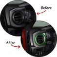 thumbnail image 3 of TINKI Car Inner Central Console Air Conditioning Vent Rings Frame Cover Trim Car Accessories，ABS， Fit for Toyota Tacoma 2016 2017 2018 2019 2020 2021 2022, 3 of 14