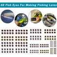 thumbnail image 4 of Fishing Eyes for Lures，3D/4D Fly Eyes Lifelike Artificial Realistic Epoxy Fly Tying Lure Holographic Fishing Accessories for Fishing Baits DIY Mixed, 4 of 7