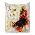 thumbnail image 1 of Paisley Soft Flannel Fleece Blanket, Fresh Flower Garden with Orchids Roses Jasmines and Butterflies in Abstract Design, Cozy Plush for Indoor and Outdoor Use, 50" x 60", Multicolor, by Ambesonne, 1 of 6