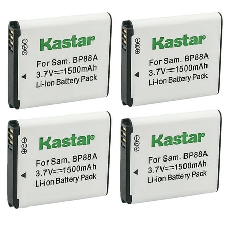 Kastar Battery 4-Pack Replacement for Samsung EA-BP88A EABP88A BP-88A BP88A Battery Samsung DV200 DV300 DV300F DV305 DV305F Digital Cameras