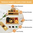 thumbnail image 4 of stusgo 16" Cheese Board Set of 17, 3-in-1 Premium Cheese Board Gift Set - Charcuterie Board and Knife Set Comes with Mixing Bowl, Knife Set, 4 of 9