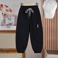 thumbnail image 4 of SJLDQY Girls Sweatpants Casual Elastic Drawstring Waist Joggers for Girls Comfy Pants with Pockets, 4 of 4