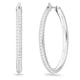 thumbnail image 4 of Pendientes Swarovski Dextera Hoop con cristales blancos para mujer, 4 of 6