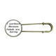 thumbnail image 1 of Negro Ingles perder peso letra quote EsES Broche De Broche De Metal Antiguo Unbranded M, 1 of 3