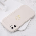 thumbnail image 3 of for iPhone 11 Case, Wave Frame Love Heart Soft Cute iPhone 11 Phone Case, White, 3 of 12