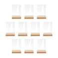 thumbnail image 1 of 10 Uds. De tarjetas de acrílico transparente para colocar con soporte de madera, sublimación de nombres de invitados Rectángulo Zulema Tarjetas de lugar de acrílico, 1 of 8