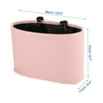 thumbnail image 4 of Unique Bargains Car Trash Can Portable and Hanging Front Rear Seat Back Trash Bin Pink 1 Pcs, 4 of 6