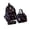 Black, variant on Large Capacity 3 Piece Backpack For Students Cute Cartoon Style Travel With Spacious Compartments And Comfortable Straps Back To School Backpack