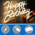thumbnail image 7 of CTTNLS Happy Birthday Neon Sign For Wall Decor, Reusable Happy Birthday Neon Light Sign For All Birthday Party Decoration Warm White 5v USB Operated Decorative For Backdrop Party Bedroom, 7 of 7