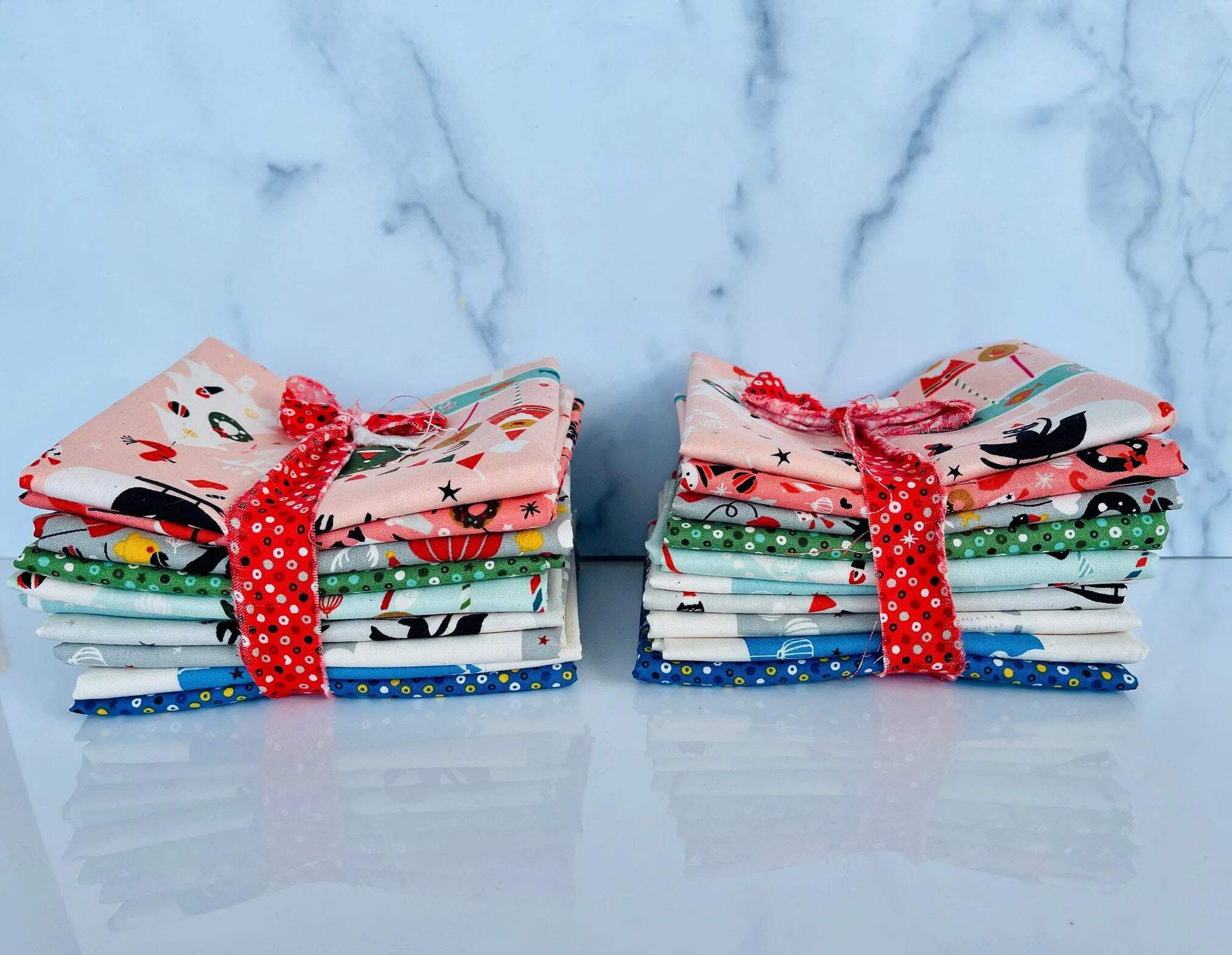 Waku Waku Christmas-Fat Quarter 10 pc Bundle-Cotton + Steel