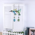 thumbnail image 3 of Butterfly Hummingbird Dragonfly Metal Stained Glass Wind Chime for Garden Decor, 3 of 6