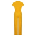 thumbnail image 3 of S LUKKC LUKKC 2 Piece Sets for Women Casual Summer Travel Vacation Outfits Loose Short Sleeve Pullover Top Matching Wide Leg Pants Sets Tracksuit Suits, 3 of 7