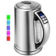 1500W Electric Kettle 1.7L Temperature Control Water Boiler with Auto Shut Off Boil Dry Protection (8-Cup)