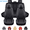 Black, variant on For Hyundai Tucson Car Seat Cover 5 Seats, Deluxe PU Leather 5 Seats Auto Front Rear Cushion Protector Full Set for Sonata, Kona, Azera, Elantra Beige