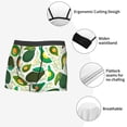thumbnail image 3 of Balery Green Avocado Calzoncillos bóxer para hombre, ropa interior de algodón suave y transpirable con cinturilla de nailon-Medium, 3 of 5