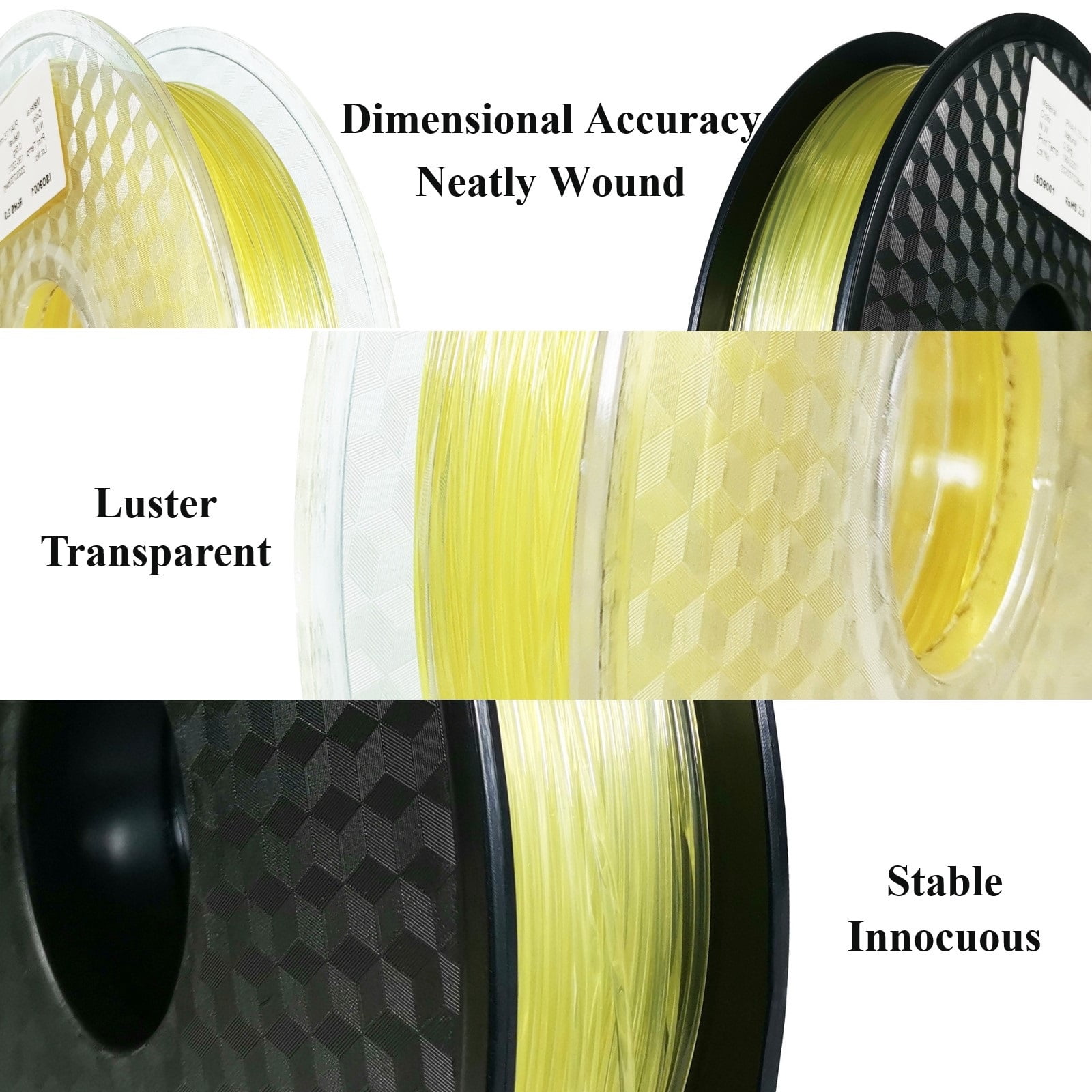 1KG PVA Supported Filament, 1.75mm Accessories for 3D Printer and 3D pen, Soluble Material, Cooperation with Other Filaments
