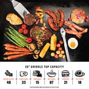 Blackstone Original 28” Omnivore Griddle with Hard Cover and Dual Side Shelves with Blackstone BAR System