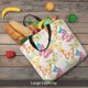 thumbnail image 5 of Easygdp Retro Colorful Butterfly Bolsa Tote para Mujer, Bolso de Hombro para Trabajo, Playa, Viajes, Compras y Supermercado, 5 of 7