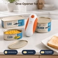 thumbnail image 2 of Moreblue One-Touch Automatic Electric Can Opener, USB-C Rechargeable Can Opener Smooth Edge, Hands-Free Countertop Electric Can Opener for Seniors, Arthritis, Weak Hands, Kitchen Gadget Gift（Orange）, 2 of 8