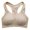 Beige, variant on Women's Built Up Tank Style Sports Bra with Breathable Mesh