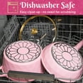 thumbnail image 5 of Paris Hilton 10-Piece Ceramic Nonstick Cast Aluminum Cookware Set, Clean Ceramic™ Coating, Faceted Pink Design, 5 of 9