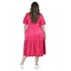 thumbnail image 3 of Vestido midi casual Roman Fashion /Tallas Extras, 4285 (Fiusha) fucsia 40, 3 of 7