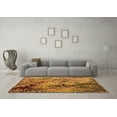 thumbnail image 3 of Ahgly Company Indoor Rectangle Abstract Orange Modern Area Rugs, 4' x 6', 3 of 4