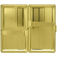 thumbnail image 4 of Set of 2 Metal-Plated 120s Cigarette Case & Stash Box (Gold Lines), 4 of 5