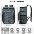 thumbnail image 3 of Travel Cooler Bag - Black Leopard Pattern Camping Beer Cooler Backpack with Bottle Opener- Waterproof Insulated Picnic Backpacks - Cooler Bag for Beach, 3 of 6