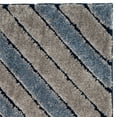 thumbnail image 6 of Safavieh  Memphis Shag Leftera 1.2 inch-thick Rug Grey/Blue 2' x 8' Runner Latex Free 8' Runner Runner, Indoor Living Room, Bedroom, Dining Room, 6 of 11