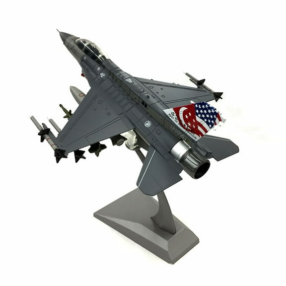 NATEFEMIN Elegant F 16D Fighting Falcon Model for Collectors and Enthusiasts with Display Stand Included