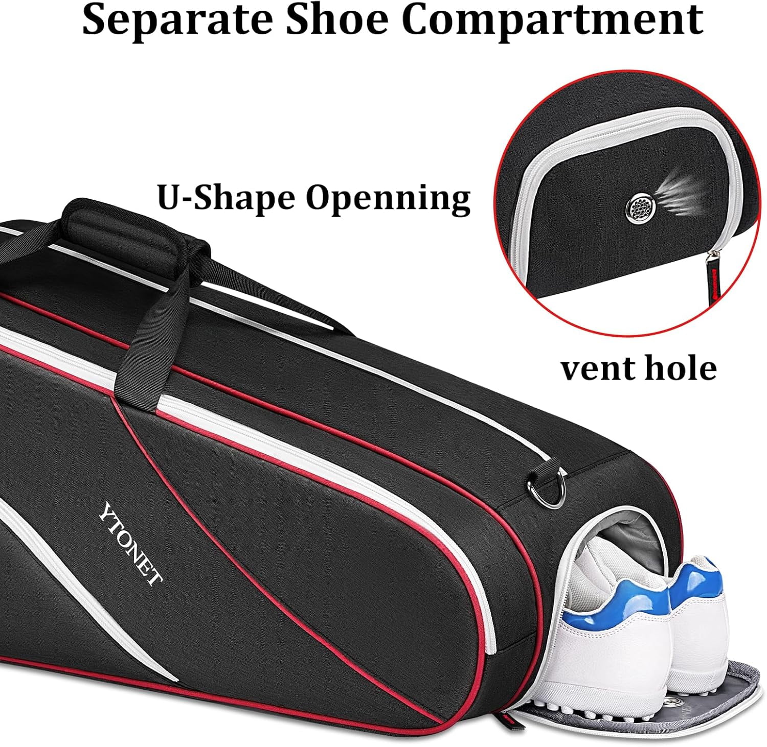 Gym Backpack for Men Women Gym Bag for Women with Shoe Compartment, Tennis Bag 6 Rackets Large Tennis Racket Bag for Men