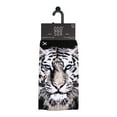 thumbnail image 3 of ODD SOX – White Bengal Tiger Animal Novelty Crew Socks – Unisex Size Large – Comfy Cotton Blend –, 3 of 6