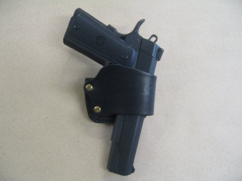 Para Ordnance P12, P13, P14, P16, P18 Leather Belt Slide Holster Black - USA