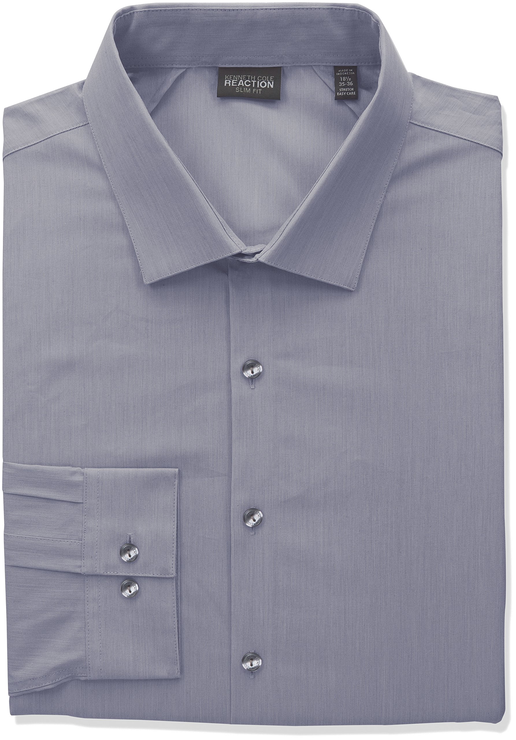 Mens Dress Shirts Slim Fit Stretch 19 
