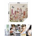 thumbnail image 4 of Spring Floral Cloth Napkins Set of 4 Reusable Dinner Napkins, Watercolor Lavender Daisy Butterflies Beige Cocktail Napkin Washable Table Napkins for Wedding/Holiday Party/Baby Shower 20"x20", 4 of 7