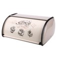 thumbnail image 4 of Contenedor de pan de material acero inoxidable, caja de almacenamiento de tapa enrollable - Decoración de cocina de almacenamiento de cocina - 31 *21. BLESIY Bandeja de pan de la cocina, 4 of 8