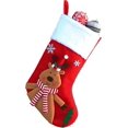 thumbnail image 1 of Calcetín navideño de oso 3D YUANXCMXG calcetines navideños grandes 19 pulgadas regalo decoraciones navideñas, 1 of 4
