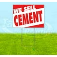 thumbnail image 1 of We Sell Cement (18" x 24") Yard Sign, Includes Metal Step Stake, 1 of 6