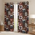 thumbnail image 2 of Feelyou Jungle Deer Black Out Curtains, Rustic Duck Curtains Pack of 2 (42x63 Each), 2 of 6