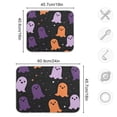 thumbnail image 4 of Yayeee Dish Drying Mat for Kitchen Counter 16"x18" Microfiber Absorbent Pad, Halloween Orange Ghosts, 4 of 7