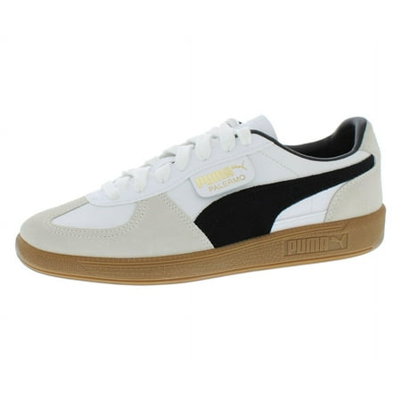 Puma Palermo Leather Womens Shoes Size 7, Color: Puma White/Vapor Gray/Gum