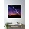 thumbnail image 2 of Starry Night Sky Poster Wall Art, Modern Wall Decor For Living Room Bedroom, 30x30 UNFRAMED, 2 of 3