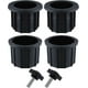 thumbnail image 1 of Juegos (6 piezas) de accesorios para sombrillas de balcón, 4 anillos para agujeros de sombrilla y 2 tornillos de perilla manual, accesorios para soporte de sombrilla para balcón, mesa de patio, 1 of 4